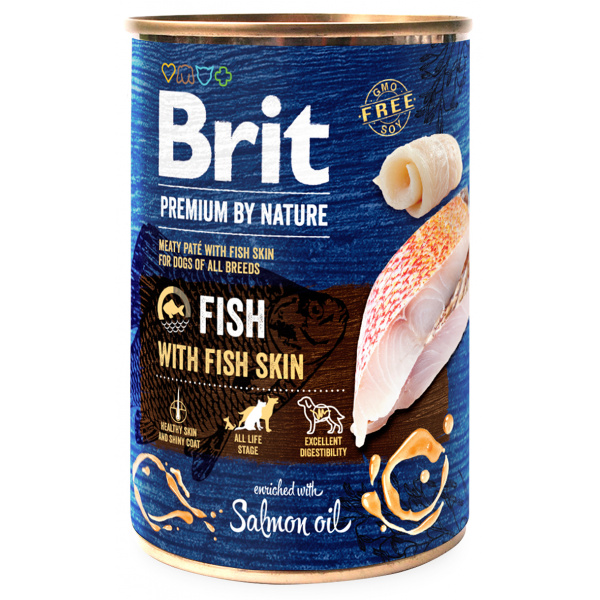 Konzerva Brit Premium by Nature Fish with Fish Skin 400g