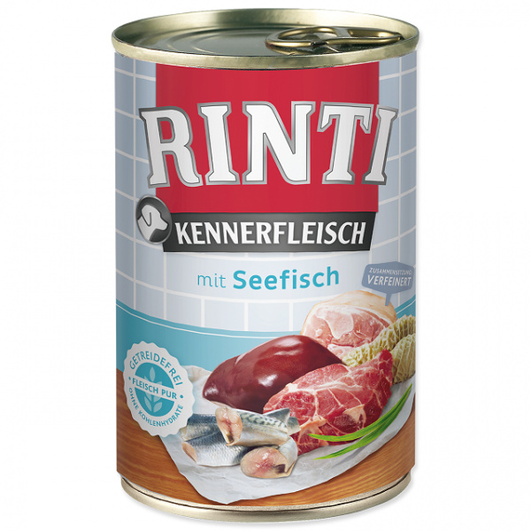 Konzerva Rinti Kennerfleisch mořská ryba 400g