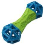 Kost Dog Fantasy s geometrickými obrazci zeleno-modrá 18cm