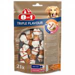 Kost žvýkací 8in1 Triple Flavour XS bag 21ks