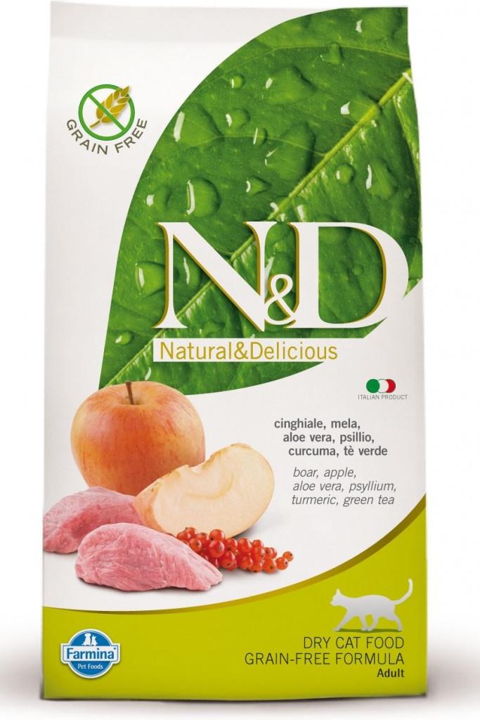 N&D Cat Adult Boar/Apple Grain-free - 300g