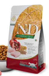 N&D Cat Adult Chicken/Pomegranate Low Grain - 10kg