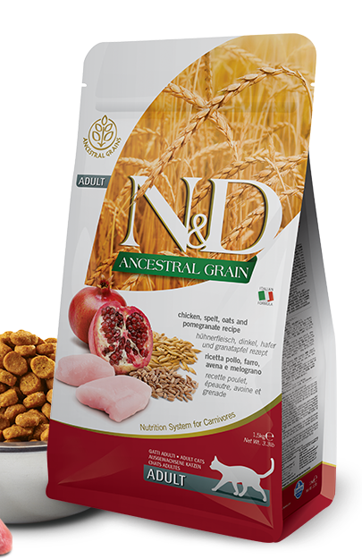 N&D Cat Adult Chicken/Pomegranate Low Grain - 300g