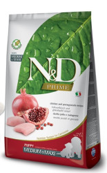 N&D Dog Puppy Medium/Maxi Chicken/Pomegranate Grain-free - 12kg