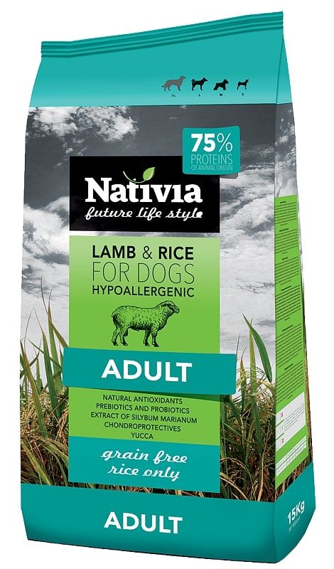 Nativia Dog Adult Lamb - 15kg