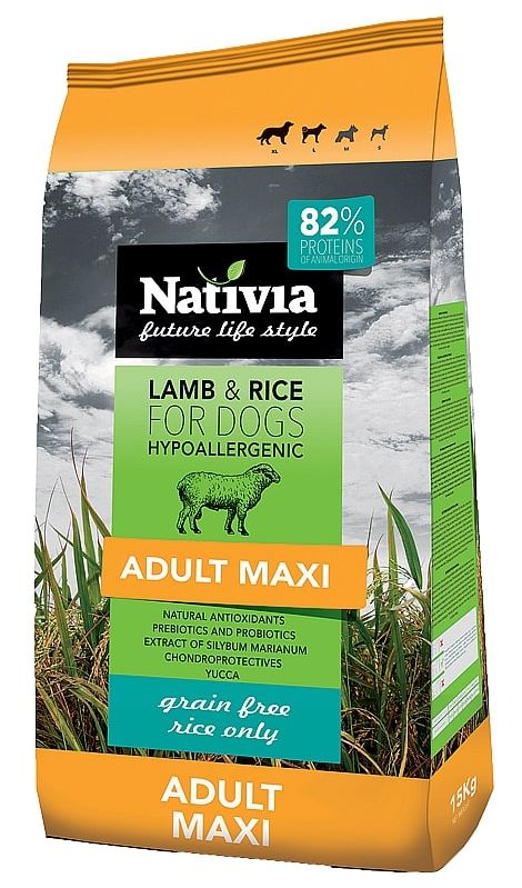 Nativia Dog Adult Maxi Lamb - 15kg