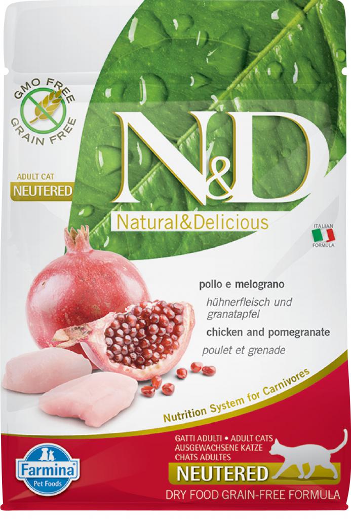 N&D Cat Neutered Chicken/Pomegranate Grain-free - 10kg