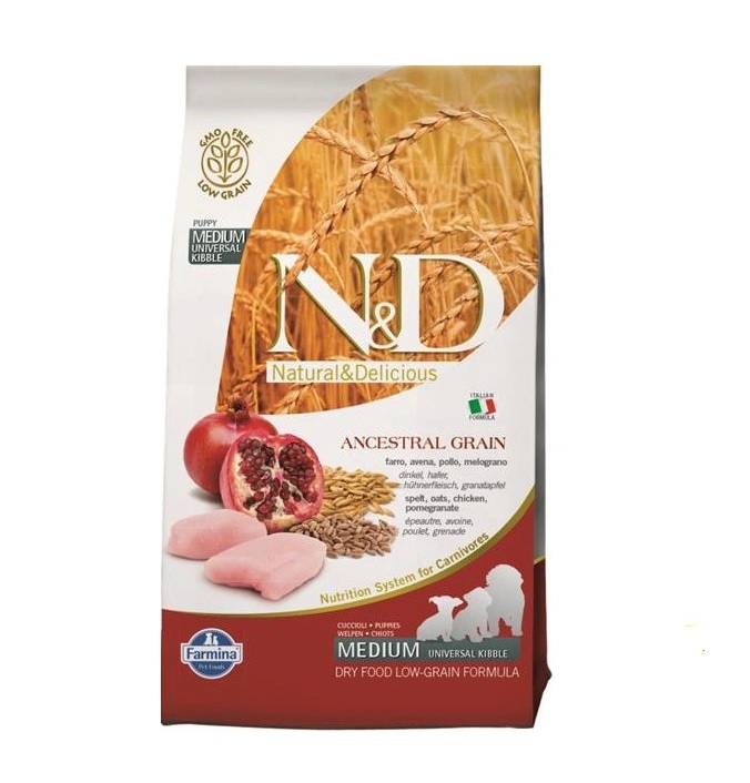 N&D Dog Adult Chicken/Pomegranate Low Grain - 2,5kg