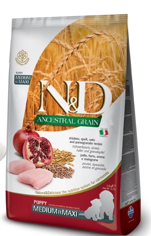 N&D Dog Medium/Maxi Puppy Chicken/Pomegranate Low Grain - 12kg