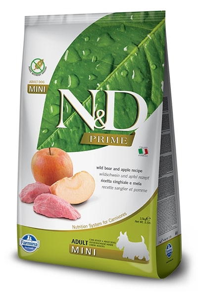 N&D Prime Dog Adult Mini Boar/Apple - 800g