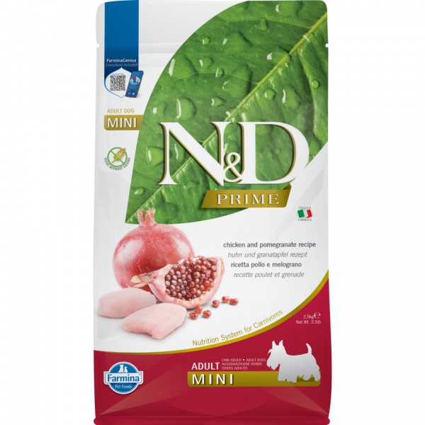 N&D Prime Dog Adult Mini Chicken & Pomegranate 2,5kg