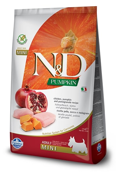 N&D Pumpkin Dog Adult Mini Chicken/Pomegranate Grain-free - 800g