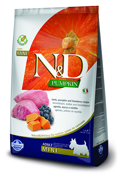 N&D Pumpkin Dog Mini Adult Lamb/Blueberry Grain-free - 7kg