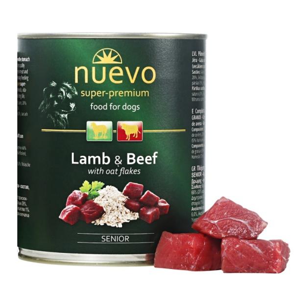 Nuevo Dog Senior Lamb&Beef/Oat Flakes - 400g