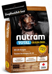 Nutram Dog Small Adult Chicken/Turkey Grain-free T27 - 5,4kg