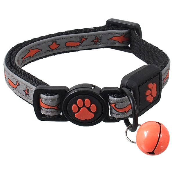 Obojek Active Cat Reflective XS oranžový 1x19-31cm