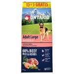 Ontario Adult Large Beef & Rice 15+5kg zdarma