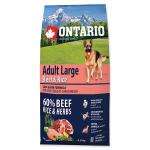 Ontario Dog Adult Large Beef/Rice - 2,25kg