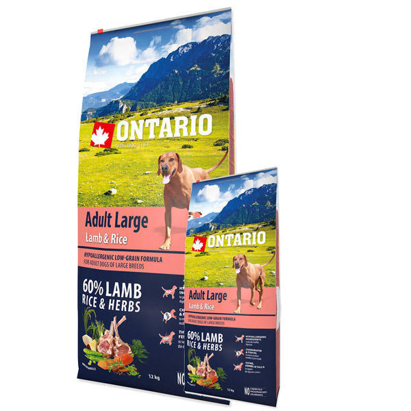 Ontario Dog Adult Large Lamb - 12kg