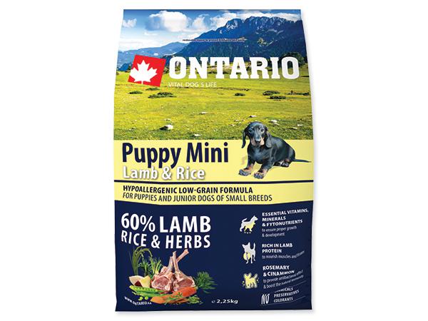 Ontario Dog Puppy Mini Lamb - 2,25kg