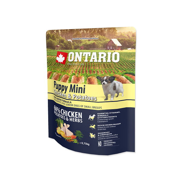 Ontario Puppy Mini Chicken & Potatoes 0,75kg