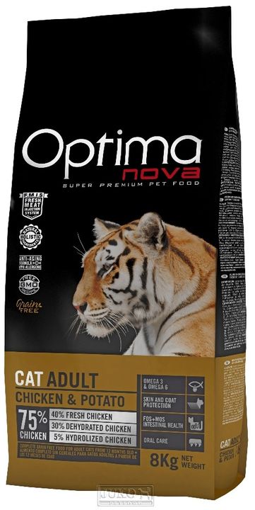 OPTIMAnova Cat Adult Cchicken/Potato Grain-free - 8kg