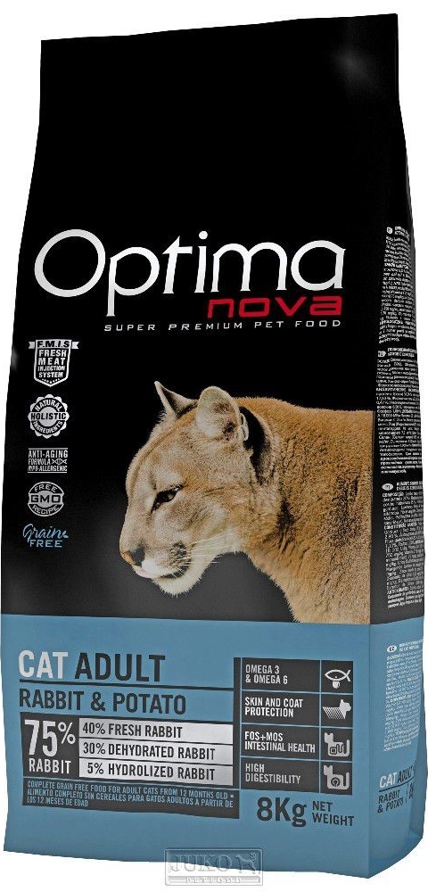 OPTIMAnova Cat Adult Rabbit/Potato Grain-free - 2kg