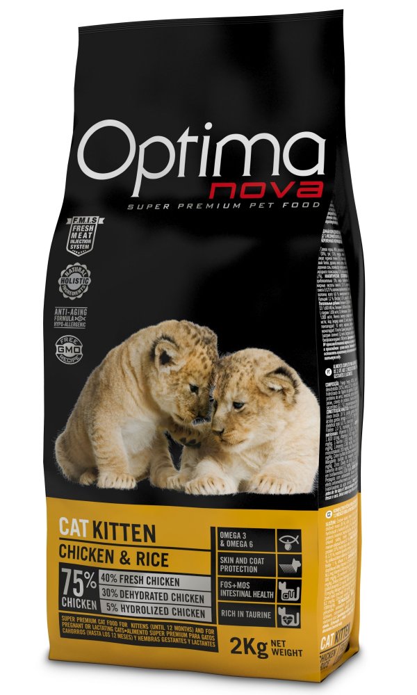 OPTIMAnova Cat Kitten Chicken/Rice - 2kg