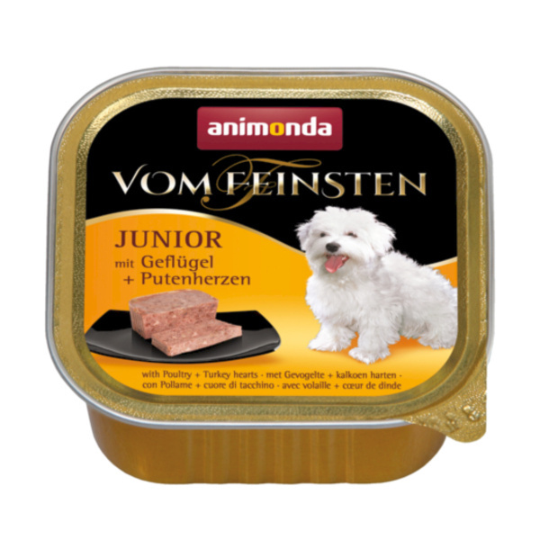 Paštika Animonda Vom Feinsten Junior drůbeží + srdce 150g