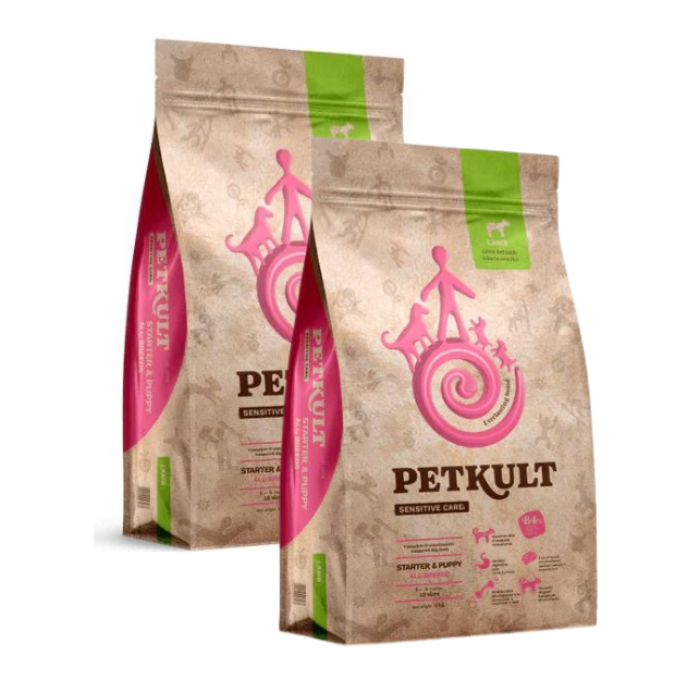 Petkult Dog Starter Lamb/Rice - 2x12kg