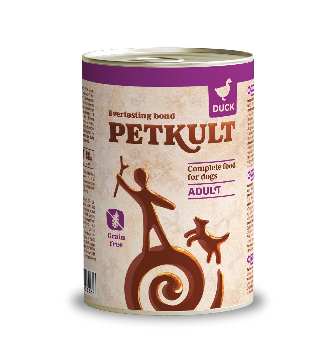 Petkult Konz. Adult 400g - 24ks Kachna