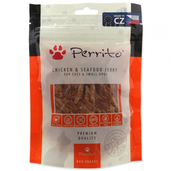 Pochoutka Perrito Chicken & Seafood jerky 100g