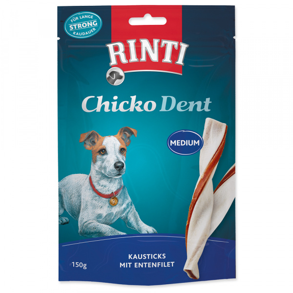 Pochoutka Rinti Extra Chicko Dent Medium kachna 150g