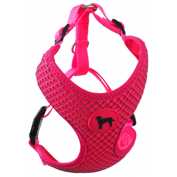 Postroj Active Dog Mellow M růžový 1,5x40-55cm