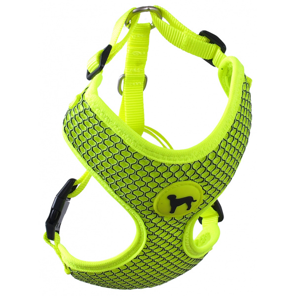 Postroj Active Dog Mellow S limetka 1,5x35-47cm