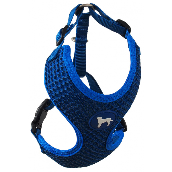 Postroj Active Dog Mellow S tm. modrý 1,5x35-47cm