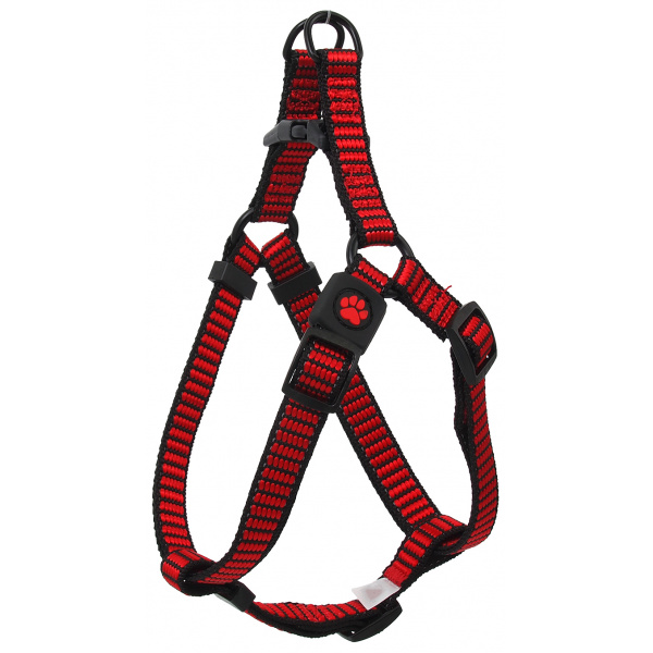 Postroj Active Dog Premium L červený 2,5x65-99cm