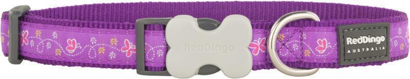 RedDingo Obojek Butterfly Purple - 2,5/41 až 63cm