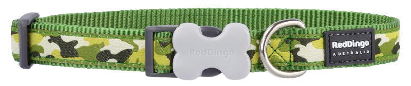 RedDingo Obojek Camouflage Green - 1,2/20 až 32cm