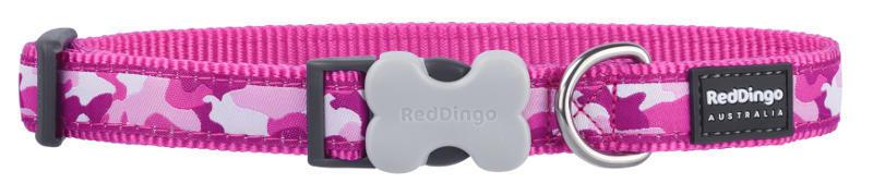 RedDingo Obojek Camouflage Pink - 1,2/20 až 32cm