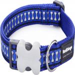 RedDingo Obojek Reflective Bones Dark Blue - 1,2/20 až 32cm