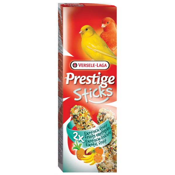 Tyčinky Prestige Exotic fruit pro kanáry 60g