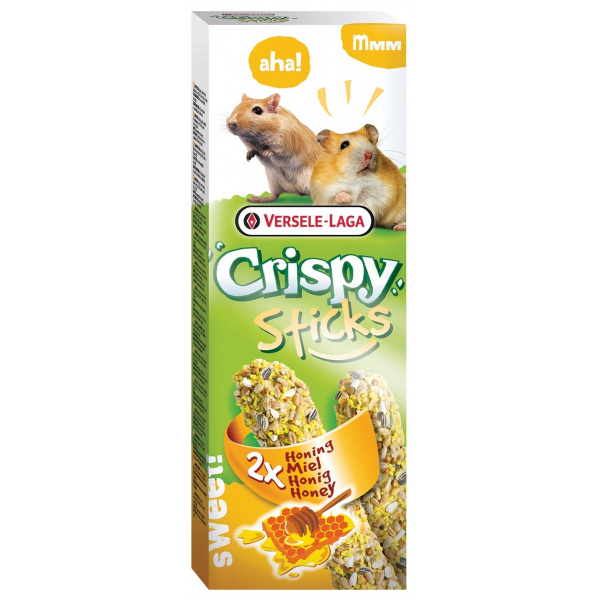 Tyčinky Versele-Laga Crispy s medem pro křečky a pískomily 110g