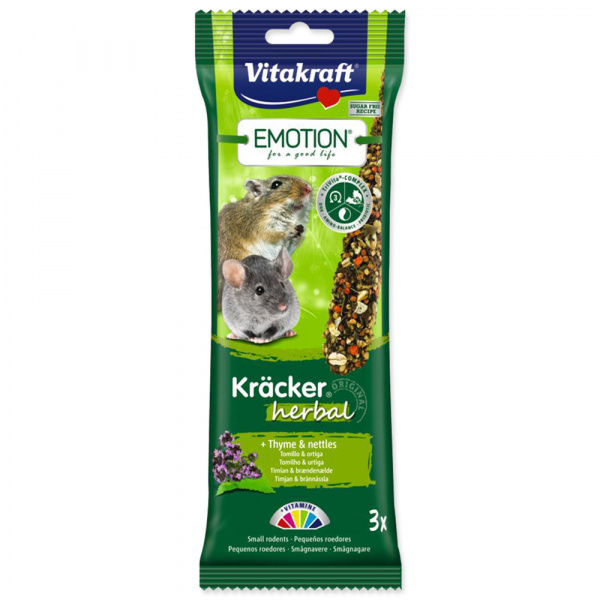 Tyčinky Vitakraft Emotion kracker herbal 3ks