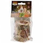 Váleček Nature Land Nibble s mrkví dřevěný 150g