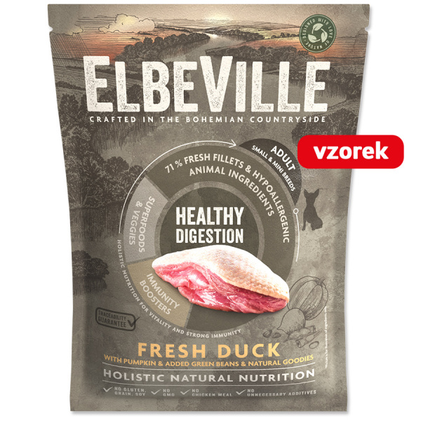 Vzorek - ELBEVILLE Adult Mini Fresh Duck Healthy Digestion 100g