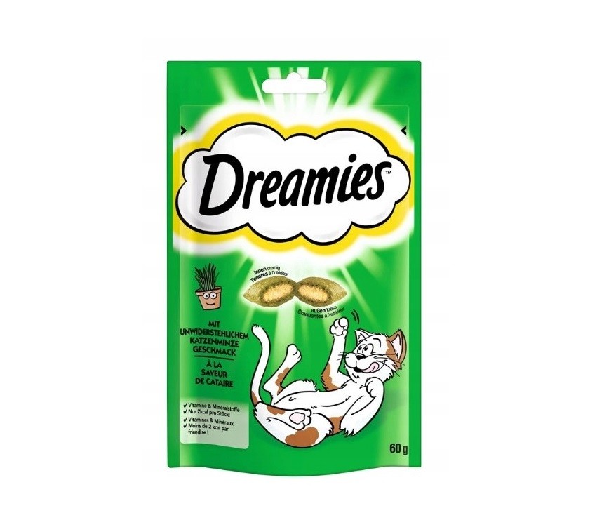 Whiskas Dreamies Pochoutka 60g - Catnip