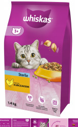 Whiskas Suché 1,4kg - Sterile Kuřecí