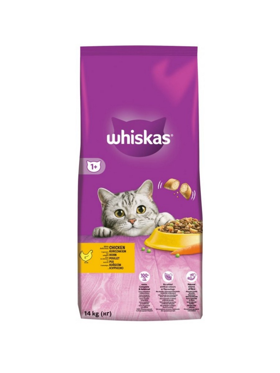 Whiskas Suché 14kg - Kuřecí